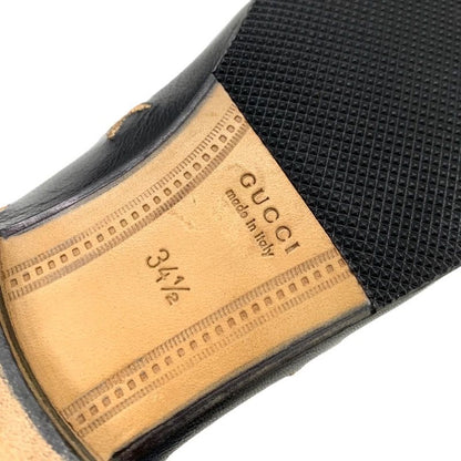 Gucci Loafers Leather Shoes Flat Shoes Horsebit Bee Star Embroidery Leather