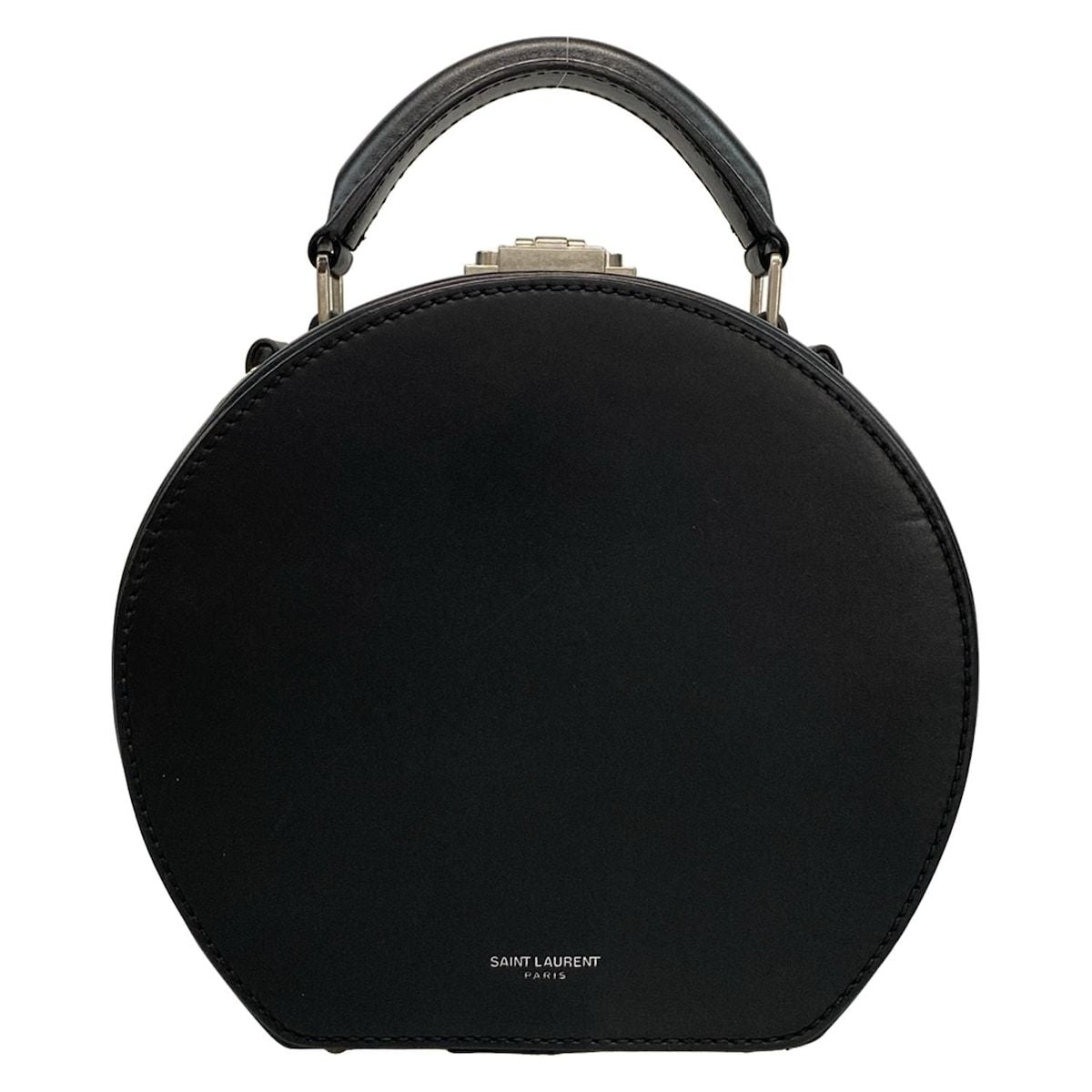 SAINT LAURENT PARIS Handbag Mika Box 516858 Black Leather