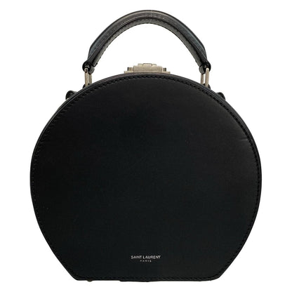 SAINT LAURENT PARIS Handbag Mika Box 516858 Black Leather