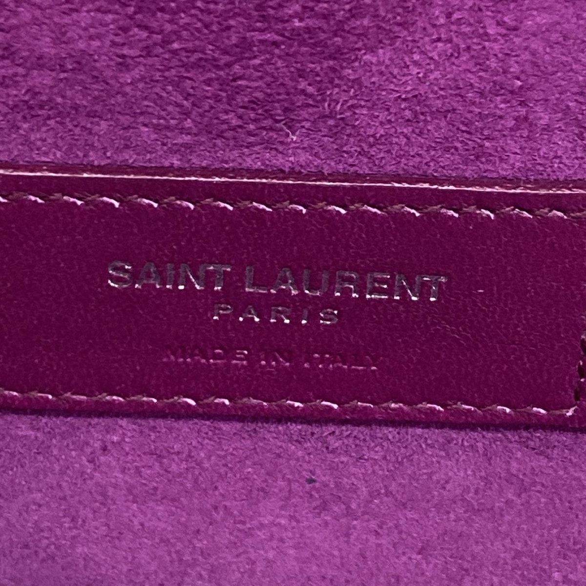 SAINT LAURENT PARIS Handbag Mika Box 516858 Black Leather