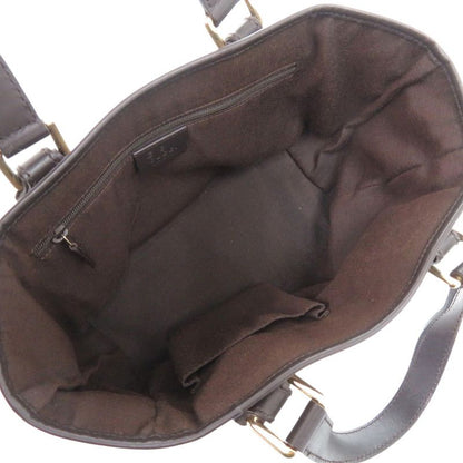 Gucci GG Tote 257249 GG Canvas Brown Gold Hardware Brown Handbag 1293 Gucci
