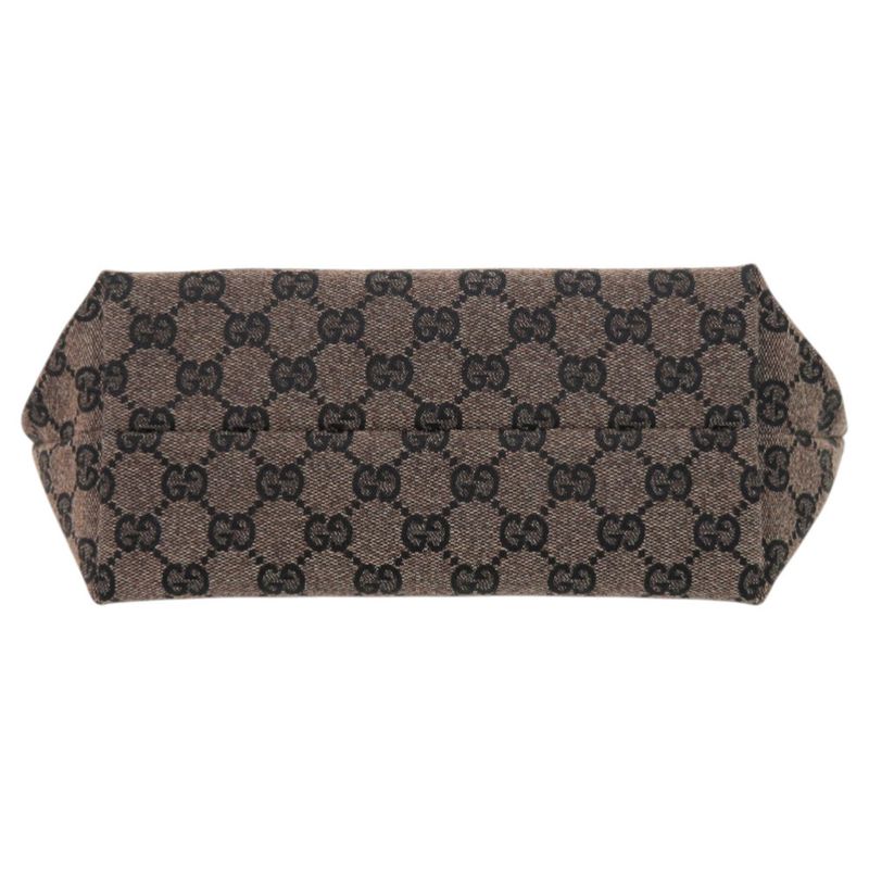 Gucci GG Tote 257249 GG Canvas Brown Gold Hardware Brown Handbag 1293 Gucci