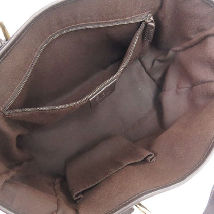 Gucci GG Tote 257249 GG Canvas Brown Gold Hardware Brown Handbag 1293 Gucci
