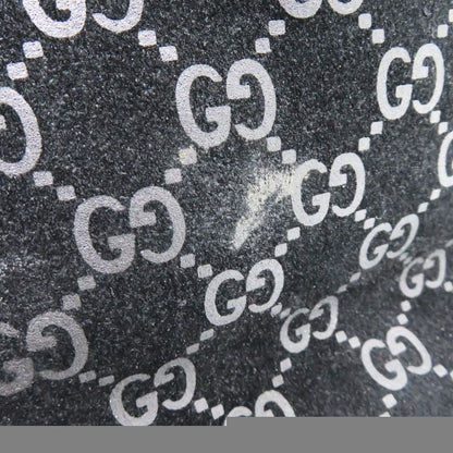 Gucci One Shoulder 001 3778 Suede Metal Leather Black Silver Hardware Black