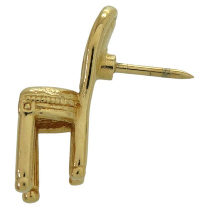 Christian Dior Pin Chair Vintage Metal Gold Brooch 2128 Christian Dior