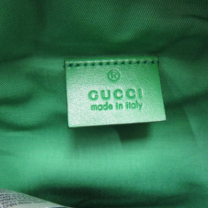Unused Gucci Children's Waist Pouch Star 502095 527066 Canvas Leather Green