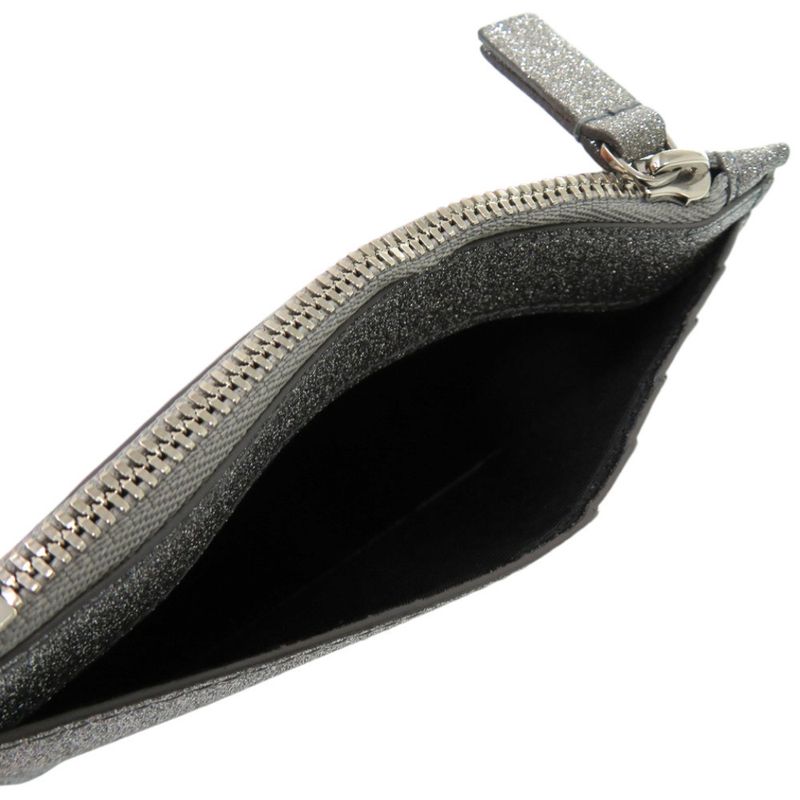 Balenciaga Everyday 551990 Leather Silver Card Case Coin Case Wallet 0017