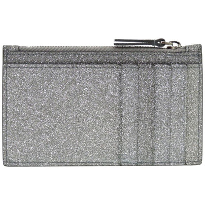 Balenciaga Everyday 551990 Leather Silver Card Case Coin Case Wallet 0017