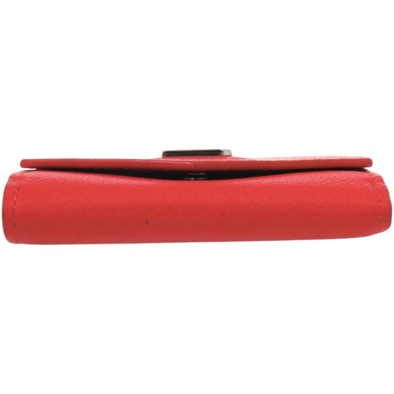 Louis Vuitton Portefeuille Lock Mini M67860 Leather Red Trifold Wallet LV 1671