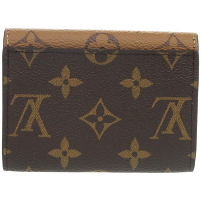 Louis Vuitton Portomone Rosalie Monogram Reverse M82333 Canvas Brown Coin Case