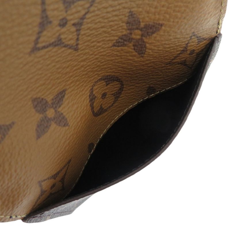 Louis Vuitton Portomone Rosalie Monogram Reverse M82333 Canvas Brown Coin Case