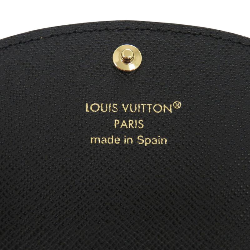 Louis Vuitton Portomone Rosalie Monogram Reverse M82333 Canvas Brown Coin Case