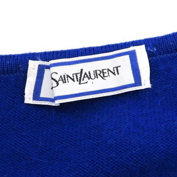 Yves Saint Laurent Blue Cardigan
