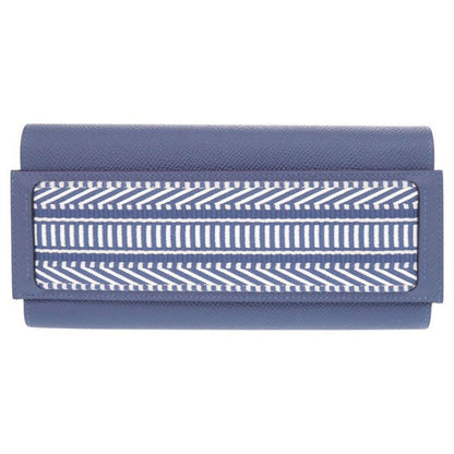 Hermes Passant Long Sangle Caval Vaux Epson Blue Brighton Silver Hardware C