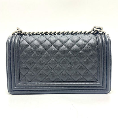 Chanel Chanel Shoulder Bag Boy 25 Caviar Leather Black