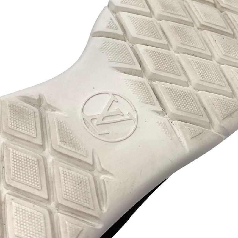 Louis Vuitton Black Heart Line Sneakers Shoes Black Socks Sneakers Patch Knit