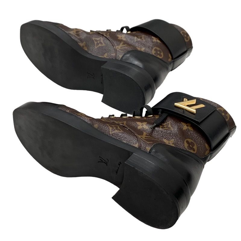 Louis Vuitton Wonderland Line Monogram Boots Short Boots Ankle Boots Lace Up