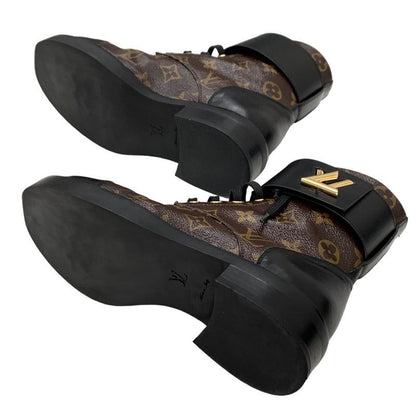 Louis Vuitton Wonderland Line Monogram Boots Short Boots Ankle Boots Lace Up