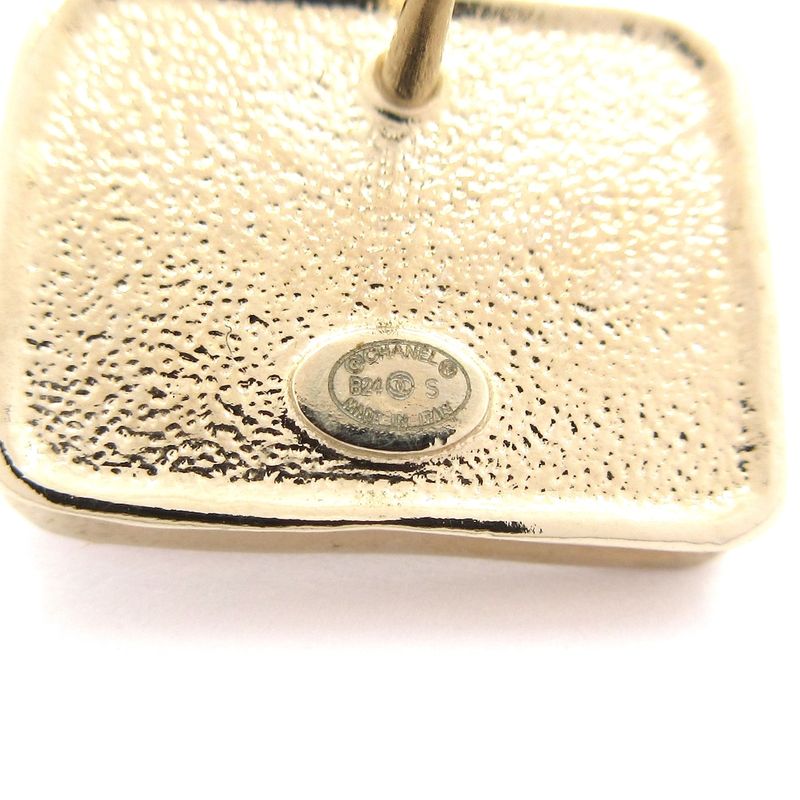 Chanel Earrings - Gold X Pink X Clear Bag Motif