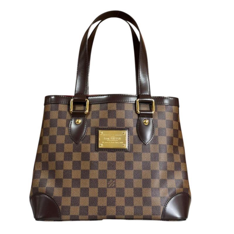 Louis Vuitton Hampstead PM Damier Tote Bag Damier Canvas N51205 Brown Women's