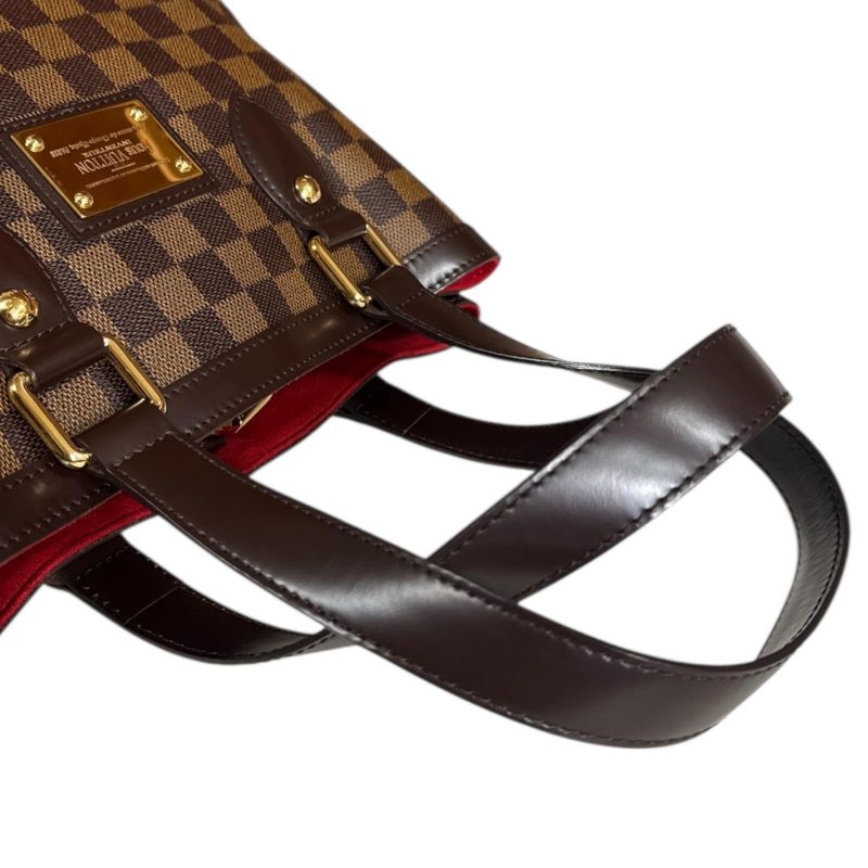 Louis Vuitton Hampstead PM Damier Tote Bag Damier Canvas N51205 Brown Women's