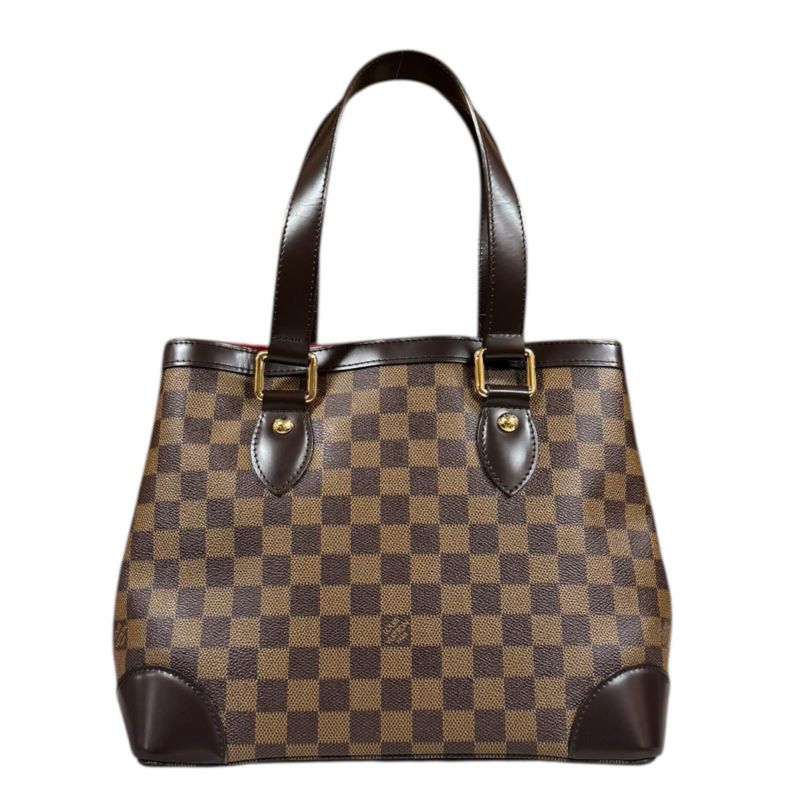 Louis Vuitton Hampstead PM Damier Tote Bag Damier Canvas N51205 Brown Women's