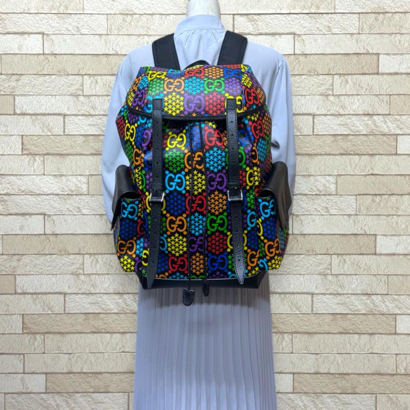 Gucci GG Psychedelic Backpack/daypack PVC 598140 Unisex Gucci Used Gucci