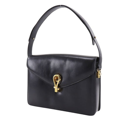 Gucci Vintage Calf Black Women's Shoulder Bag