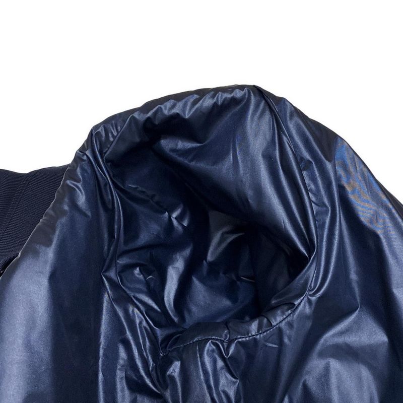 Chanel Blouson Size 38 M Women's - P53732 Silver X Navy Lambskin 2016 Spring