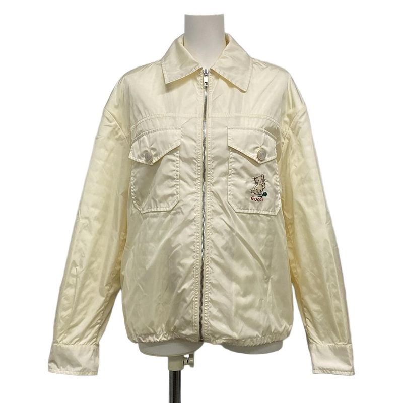 Gucci Blouson Size 36 S Women's - 619422zae8w Ivory Long Sleeve Zip Up Spring