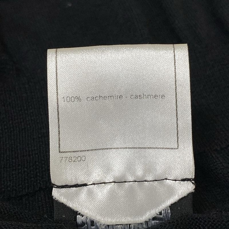 Chanel Long Sleeve Sweater Size 38 M Women's - P31443 Black X Gray Cashmere