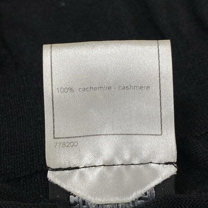 Chanel Long Sleeve Sweater Size 38 M Women's - P31443 Black X Gray Cashmere
