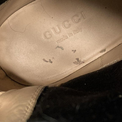 Gucci Short Boots 37 Women's - 550036 Black Side Gore Bijou Double G Belt