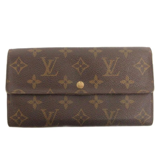 Louis Vuitton Monogram Pochette Portomone Cles Di Long Wallet M61725 Brown
