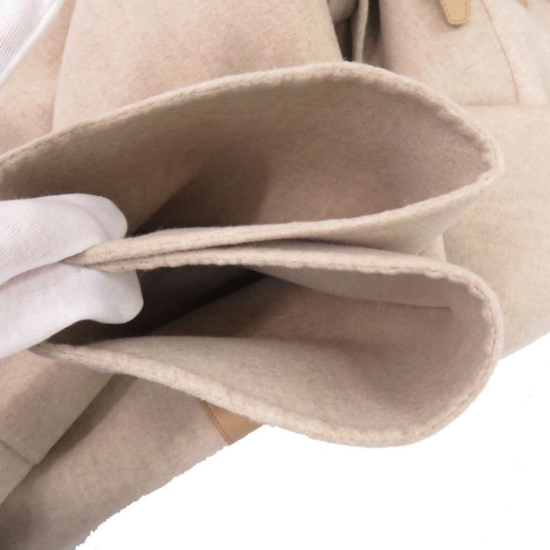 Unused Hermes Duffle Coat Cashmere Beige 0256 Hermes