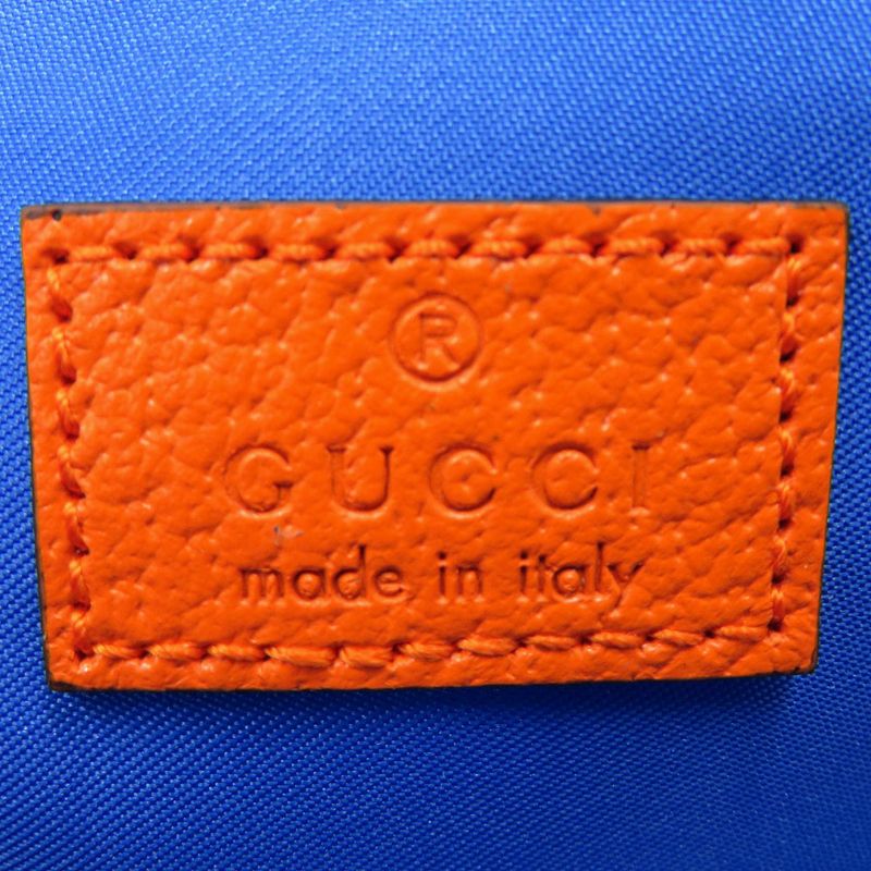Unused Gucci GG Nylon GG Belt Waist Bag 752102 Nylon Rubber Blue Purple Orange