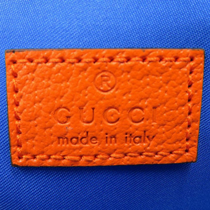 Unused Gucci GG Nylon GG Belt Waist Bag 752102 Nylon Rubber Blue Purple Orange