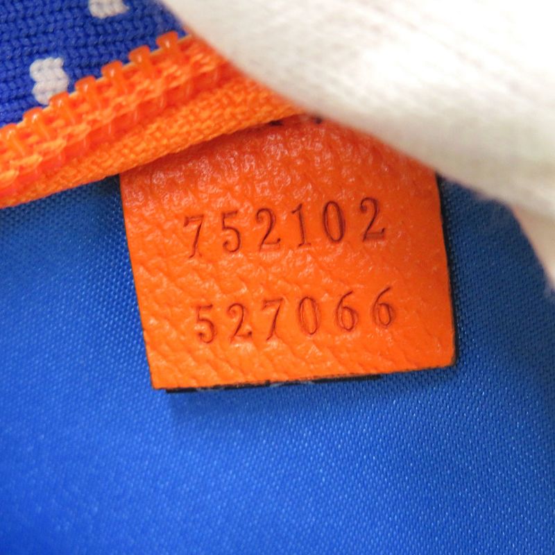 Unused Gucci GG Nylon GG Belt Waist Bag 752102 Nylon Rubber Blue Purple Orange