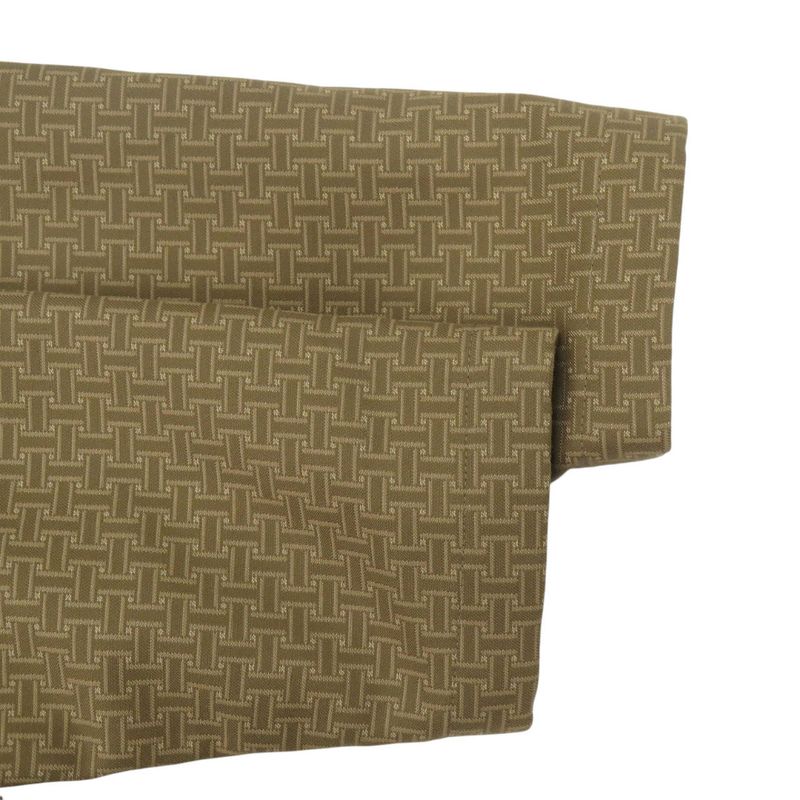 Hermes Short Coat with Mosaic Belt Cotton Beige Outerwear 0255 Hermes