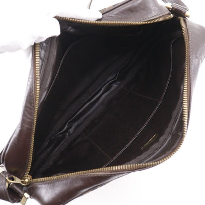 Fendi Zucca Nylon Canvas Leather Brown Women's Shoulder Bag