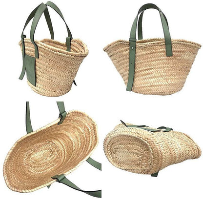 Loewe Basket Bag Medium A223s92x04 Basket Bag Tote Natural Rosemary 1714 Aq12363