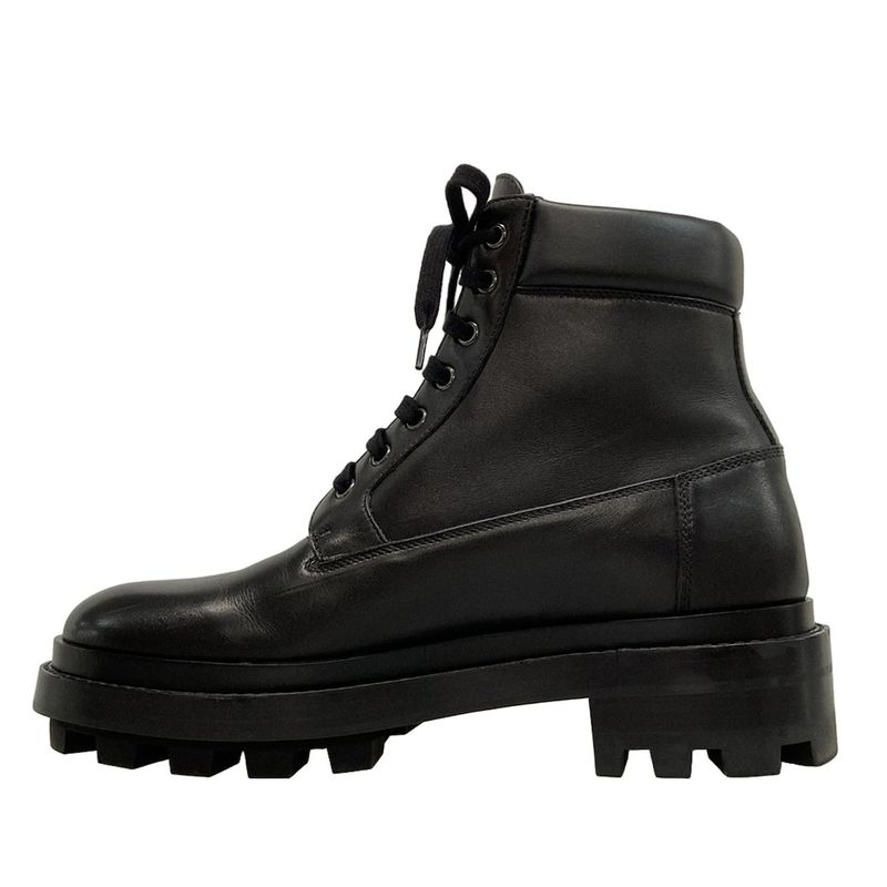 Hermes Short Boots 410 Men's - Black Leather