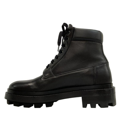Hermes Short Boots 410 Men's - Black Leather