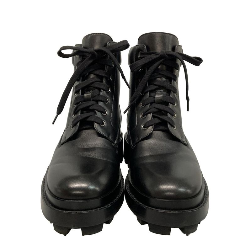 Hermes Short Boots 410 Men's - Black Leather