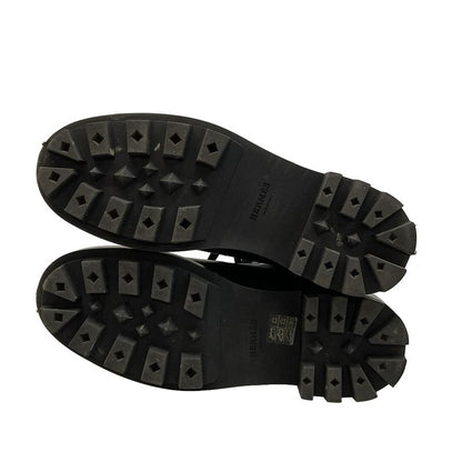 Hermes Short Boots 410 Men's - Black Leather