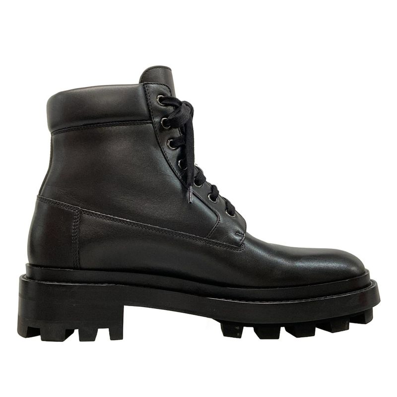 Hermes Short Boots 410 Men's - Black Leather