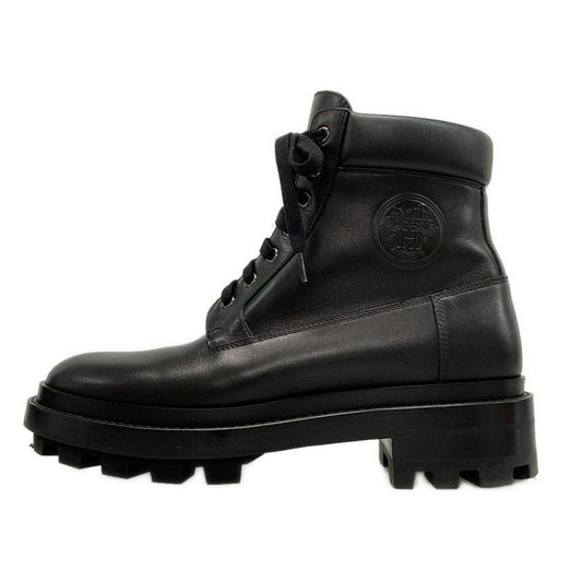 Hermes Short Boots 410 Men's - Black Leather