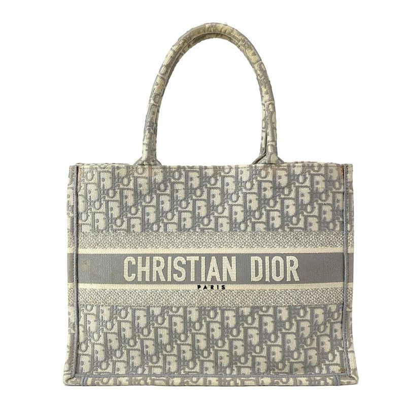 Dior Christian Dior Tote Bag Book Tote Medium Bag Old Small M1296zriw_m932 Gray