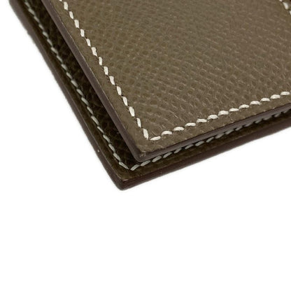Hermes Bifold Wallet New H Passant Compact Etoupe