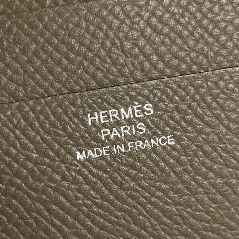 Hermes Bifold Wallet New H Passant Compact Etoupe
